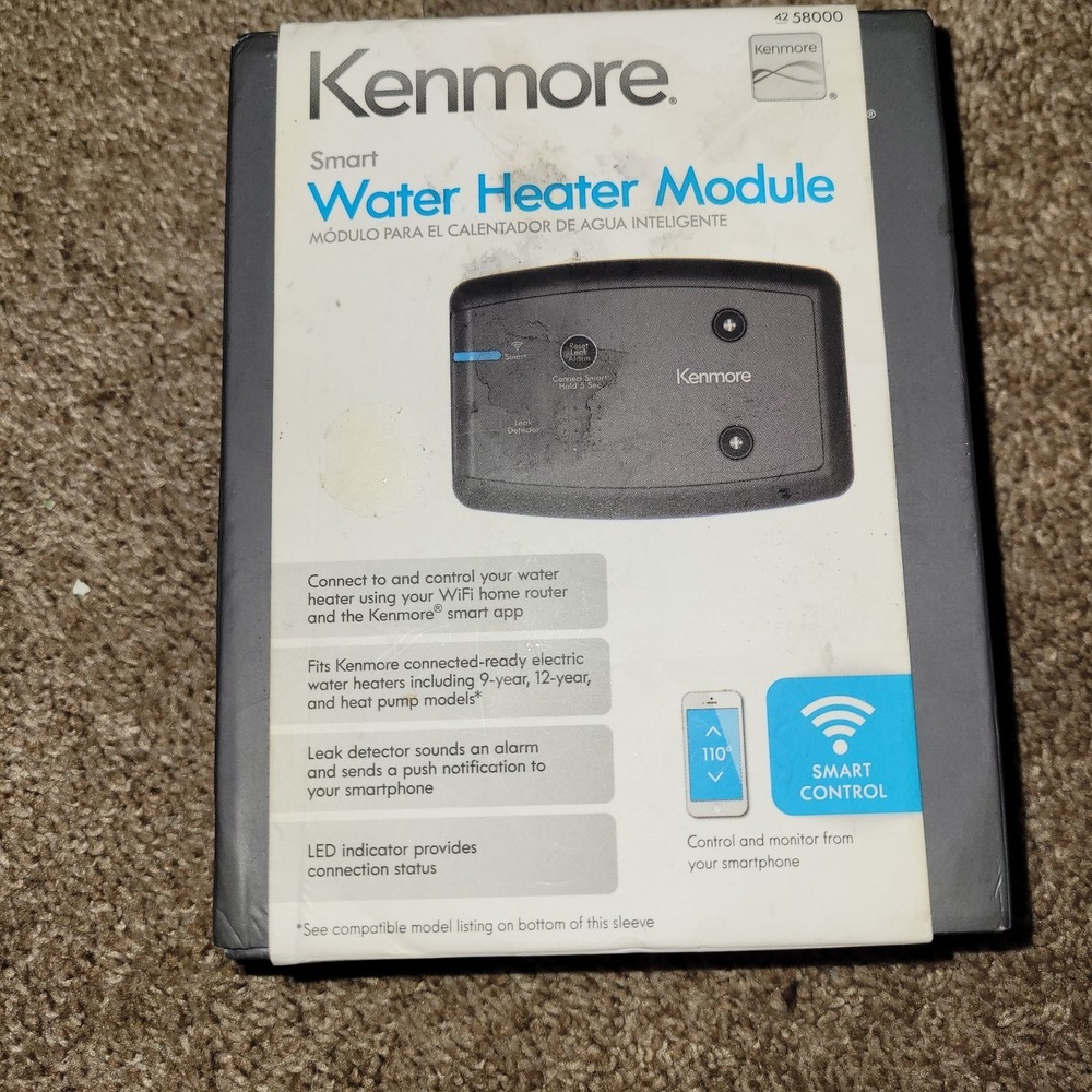Kenmore Smart‎ Water Heater Module WiFi Leak Detector Monitor 42 58000